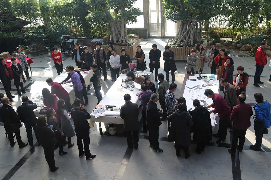 盘锦兰亭书画会举办第十届年会 书画名家欢聚展
